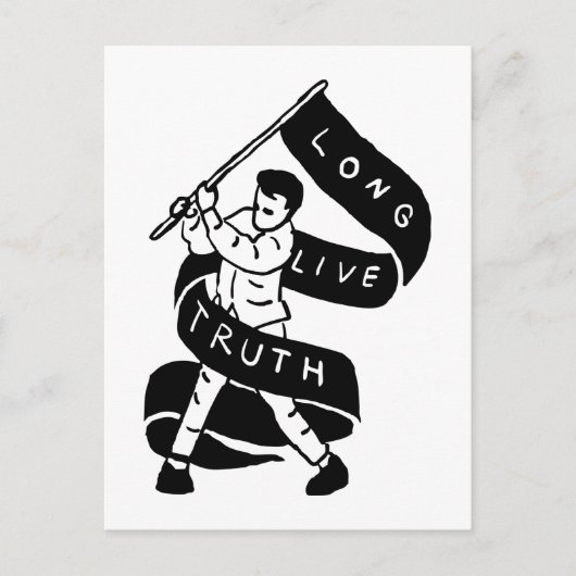 Lange Live Truth Briefkaart (Voorkant)