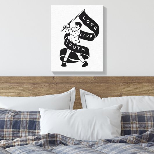 Lange Live Truth Canvas Afdruk (Insitu (Slaapkamer))