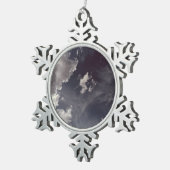 lange metaalwolk tin sneeuwvlok ornament (Rechts)