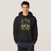 Lange middelbare school van de 8e klas hier kom ik hoodie (Voorkant volledig)