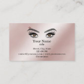 Lange mooie Lashes Eyes Brows  florale Visitekaartje (Achterkant)