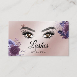 Lange mooie Lashes Eyes Brows  florale Visitekaartje