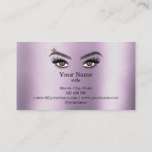 Lange mooie Lashes Eyes Brows  florale Visitekaartje (Achterkant)