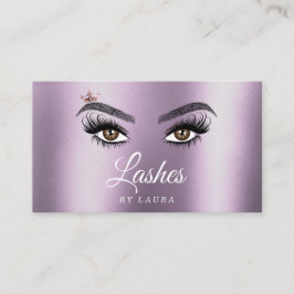 Lange mooie Lashes Eyes en Brows Hand getekend Visitekaartje