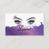 Lange mooie Lashes Eyes en Brows Hand getekend Visitekaartje (Voorkant)