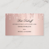 Lange mooie wimpers ogen en wenkbrauwen visitekaartje (Achterkant)