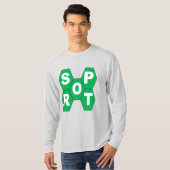 Lange mouwen-shirt man DESIGN SPOR T-shirt (Voorkant volledig)