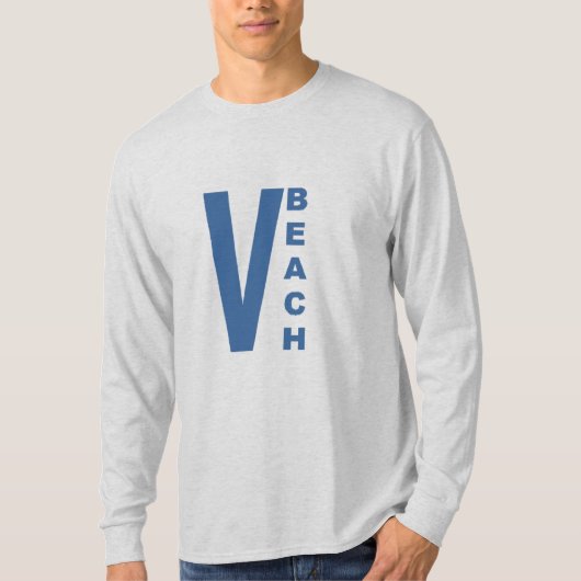 Lange mouwen T-shirt VIRGINIA BEACH (Voorkant)