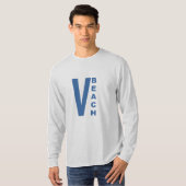 Lange mouwen T-shirt VIRGINIA BEACH (Voorkant volledig)