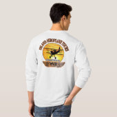 Lange Muggen Island Airplane Tours - Gepersonalise T-shirt (Achterkant volledig)