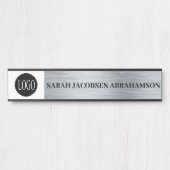 Lange naam Alleen Kantoor Deurteken Naam Bord Deurbordje (Voorkant)