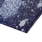 Lange nachtknipsel in de winter snijplank (Hoek)