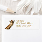 Lange Necked Giraffe Mailing Labels (Insitu)