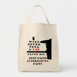 Lange Nose Alternative Facts Grocery Canvas tas
