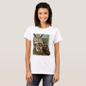 Lange opgeruimde boomkous Dames T-Shirt (Voorkant volledig)