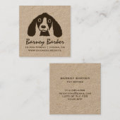 Lange oren Hond | Schattigee Spaniel Cartoon | Die Vierkante Visitekaartje (Voorkant / Achterkant)