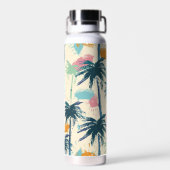 Lange Palm Leaf Keramische Thermos Waterfles (Achterkant)