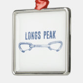 lange piek, bergen, klimmen, klimmer, top, metalen ornament (Links)