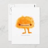 Lange pootwit briefkaart (Voorkant / Achterkant)