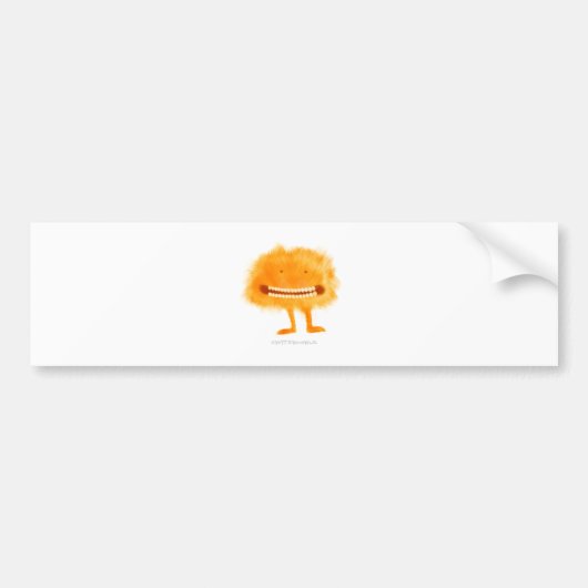 Lange pootwit bumpersticker (Voorkant)