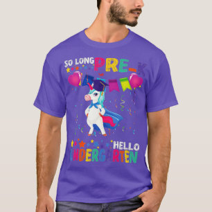 Lange pre-K Kindergarten hier kom ik uit Unicorn A T-shirt