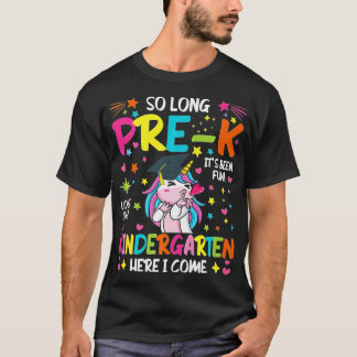 Lange pre-K Kindergarten hier kom ik uit Unicorn A T-shirt