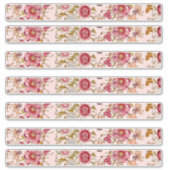 Lange rechthoekige bloem sticker (Voorkant)