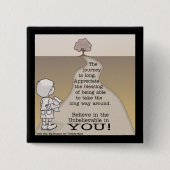 Lange reis vierkante button 5,1 cm (Voorkant)