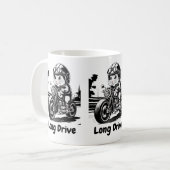 lange rit koffiemok (Voorkant links)