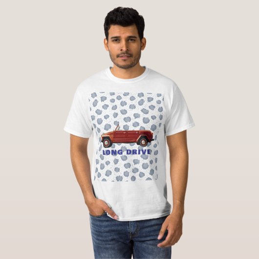 Lange rit t-shirt (Voorkant volledig)