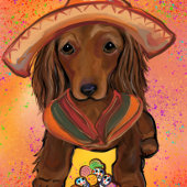 Lange rode hond kaart