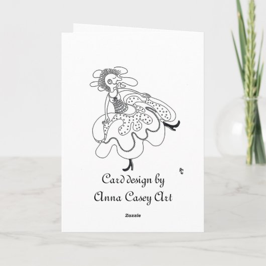 Lange rode roodroos feestdagen kaart (Achterkant)