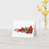 Lange rode rozen voor Valentijnsdag Kaart (Gele Bloem)