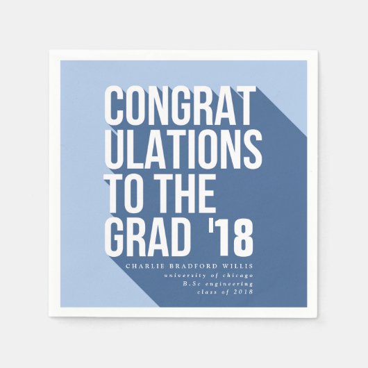 LANGE SCHADUW FELICITATIES AAN DE AFSTUDEERDER MAR SERVETTEN (Voorkant)