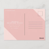 LANGE SCHADUW GEFELICITEERD MET DE AFSOLUTIE ROZE BRIEFKAART (Achterkant)