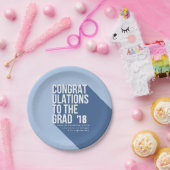 LANGE SCHADUWCONGRATEN AAN HET AFSTUDEERDER PAPIEREN BORDJE (Feest)