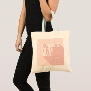 LANGE SCHADUWCONGRATEN AAN HET AFSTUDEERDER TOTE BAG
