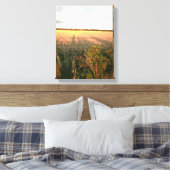lange schaduwen en herfstkleuren van landschap canvas afdruk (Insitu (Slaapkamer))