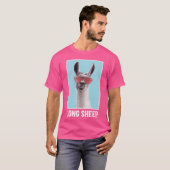 Lange Schapen Grappig Dier grappig T-shirt (Voorkant volledig)
