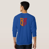 Lange schoonmaakblauwe kaaskasten T-Shirt (Achterkant volledig)