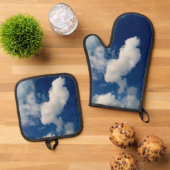 Lange schuine wolk ovenwant & pannenlap set (Top down)