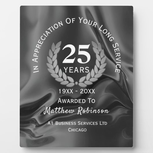 Lange servicewaardering op maat fotoplaat (Voorkant)