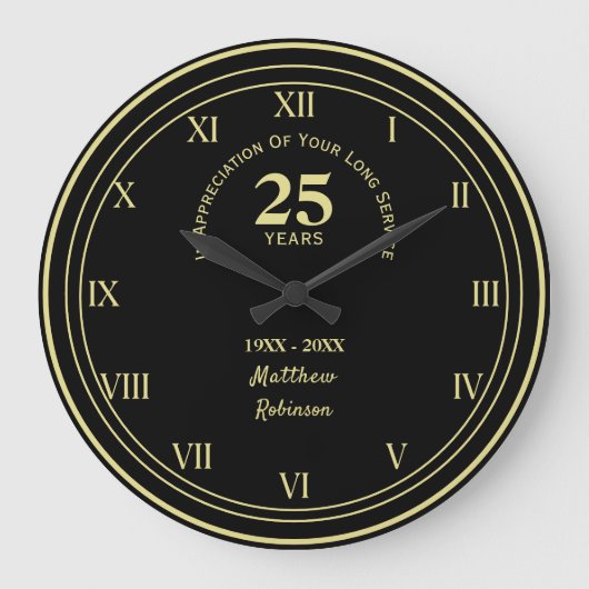 Lange servicewaardering op maat grote klok (Voorkant)