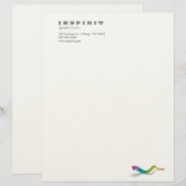 Lange Shofar - regenboog Briefhoofd Sjabloon (Voorkant / Achterkant)