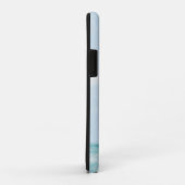 Lange skinny verweerde grijze strandhut waterverf Case-Mate iPhone case (Achterkant/rechts)