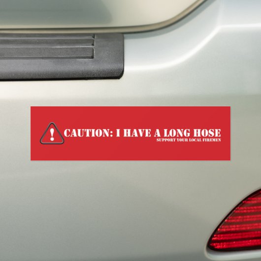 Lange slang bumpersticker (Op auto)