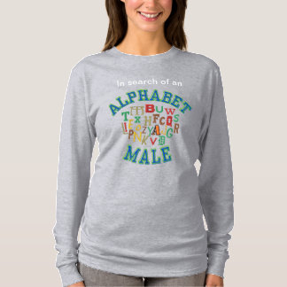 Lange-sleeve iso AlphaBet Mannelijk T-shirt