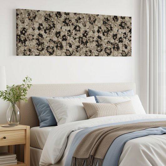 Lange smalle  moderne bloemendoek gewikkeld canvas afdruk