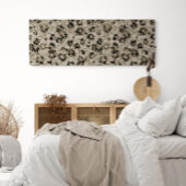 Lange smalle  moderne bloemendoek gewikkeld canvas afdruk