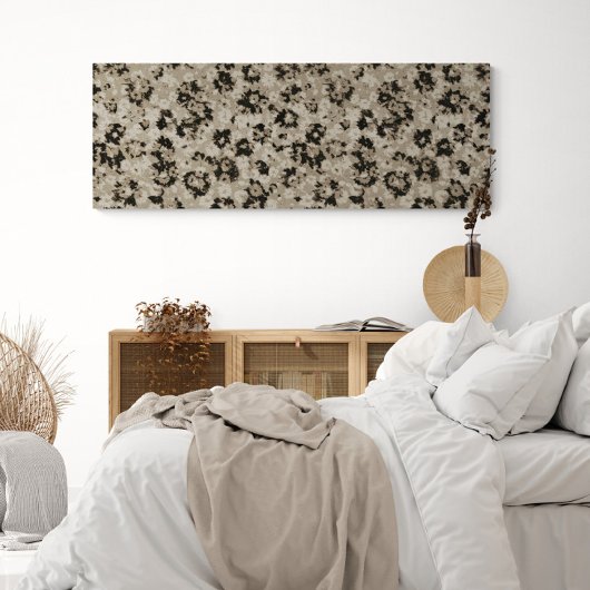 Lange smalle moderne bloemendoek gewikkeld canvas afdruk